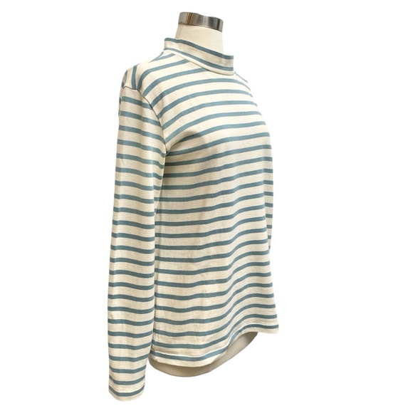 YMC Long Sleeve Striped Mock Neck Top - Picture 5 of 8